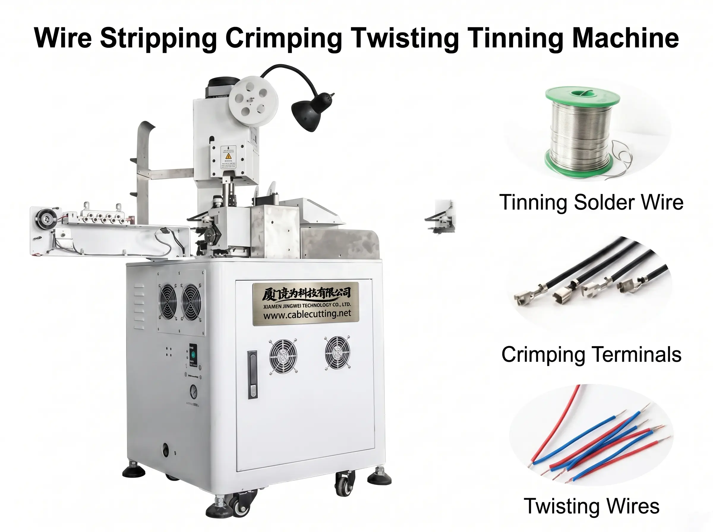 Auto One-Side Cable Crimp Twist Tin WPM-151