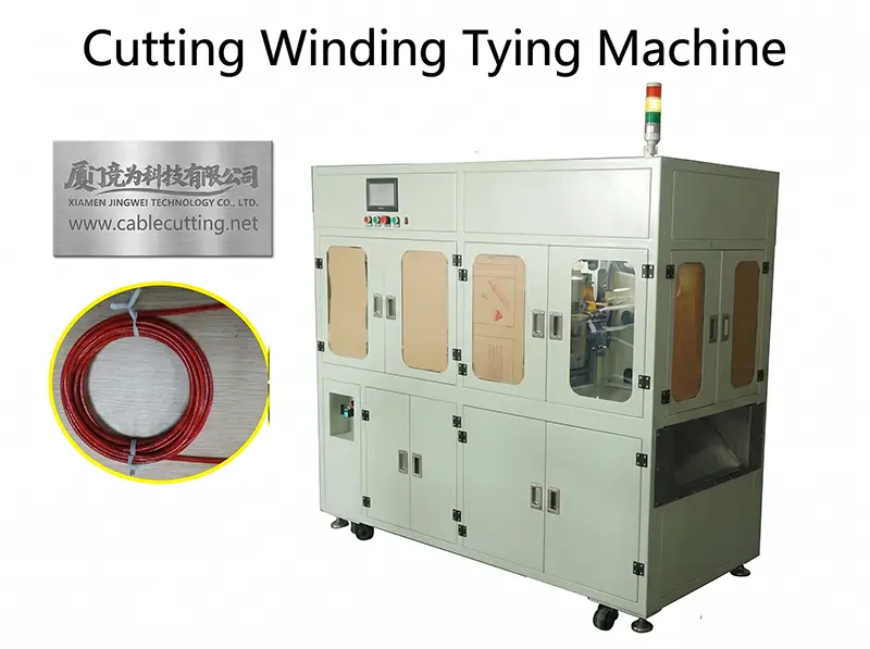 Automatic Wire Rope Cutting and Coil Binding Machine WPM-C-R-T-02M with Video