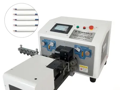 Automatikus lapos kétrétegű kábelvágó-csupaszító-csavaró gép WPM-320