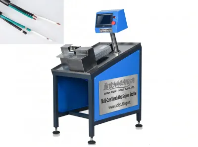 Többeres köpenyes huzal hosszú/rövid csupaszító automata gép WPM-25-290 - Félautomata_Vezetékkefe_Gép