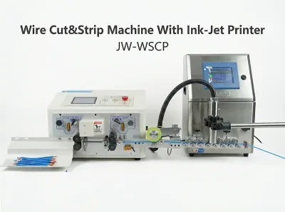 Huzalvágó és -csiszoló gép tintasugaras nyomtatóval JW-WSCP