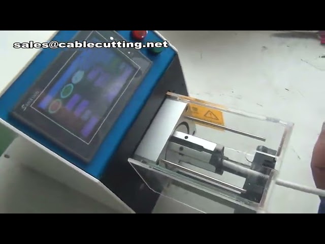 Koaxiális vezetékcsupaszító gép – Nagy sebességű kábelcsupaszító automata gyártósorhoz