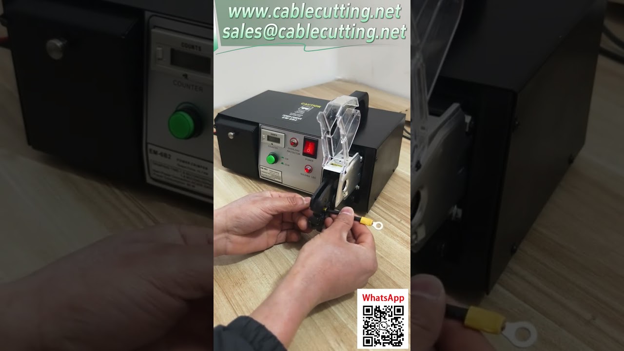 EM 6B2 elektromos sorkapocs-krimpelő gép – Többféle terminálhoz, több szerszámmal #kábelköteg-feldolgozás #automatizálás
