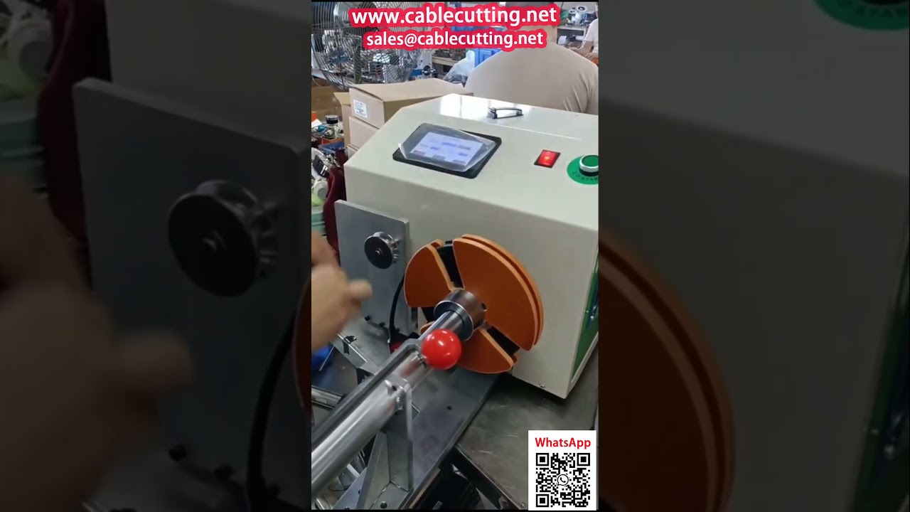 HDMI kábel feldolgozó automata – tekercselés, kötözés és kötegelés egy gépben