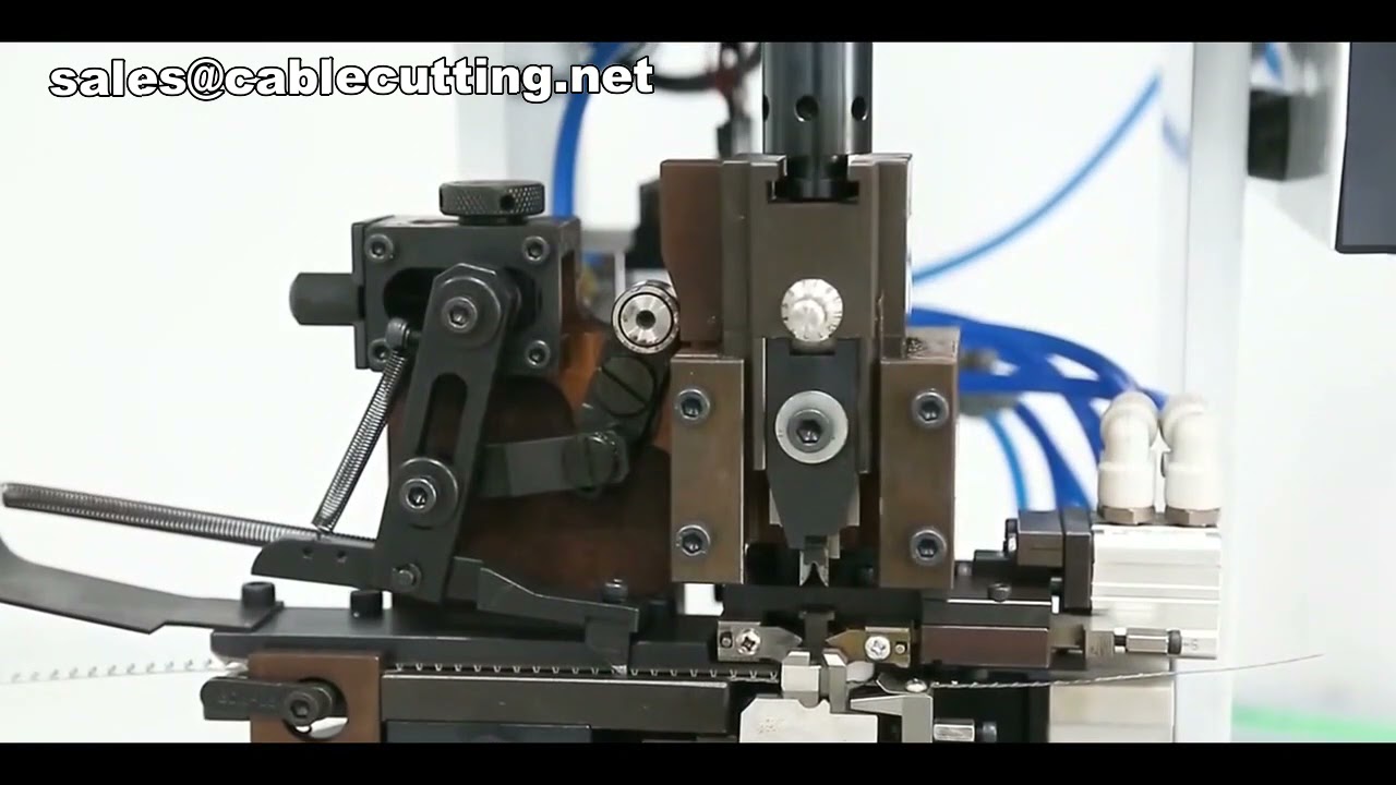 Automatikus huzal szigetelés-eltávolító és préselő gép | Nagy teljesítményű kábelösszeszerelés