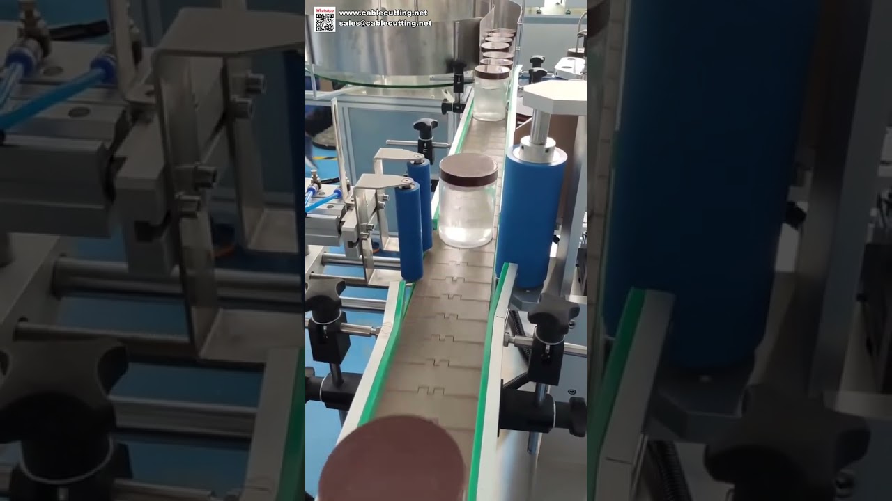 Professzionális automata kerek palack címkéző gép – Kiváló minőségű matrica felvitel ipari gyártáshoz