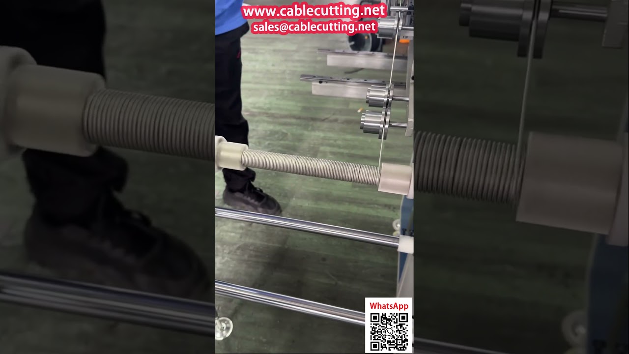 Precíziós Automata Koaxiális Kábel és Antenna Tekercselő-Számláló Gép