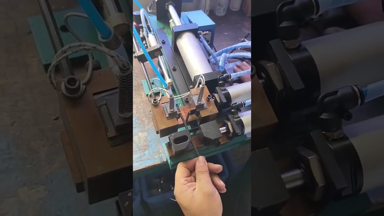 310-es termikus huzalstrippelő gép: 3-10mm huzalátmérő, 100mm löket – Ideális külső fonathoz