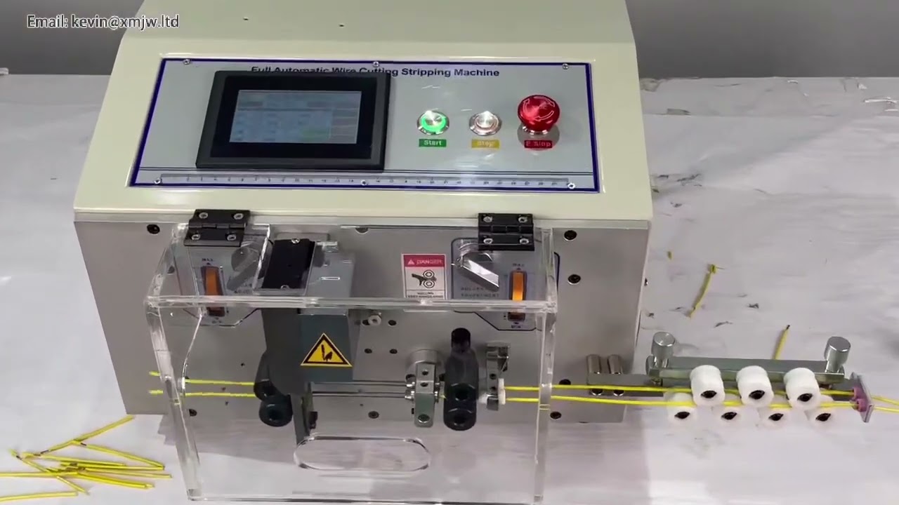 SWT-508SDB Automata huzalstripelő-hámozó-vágógép, 0-5 mm, érintőképernyős LCD vezérlő