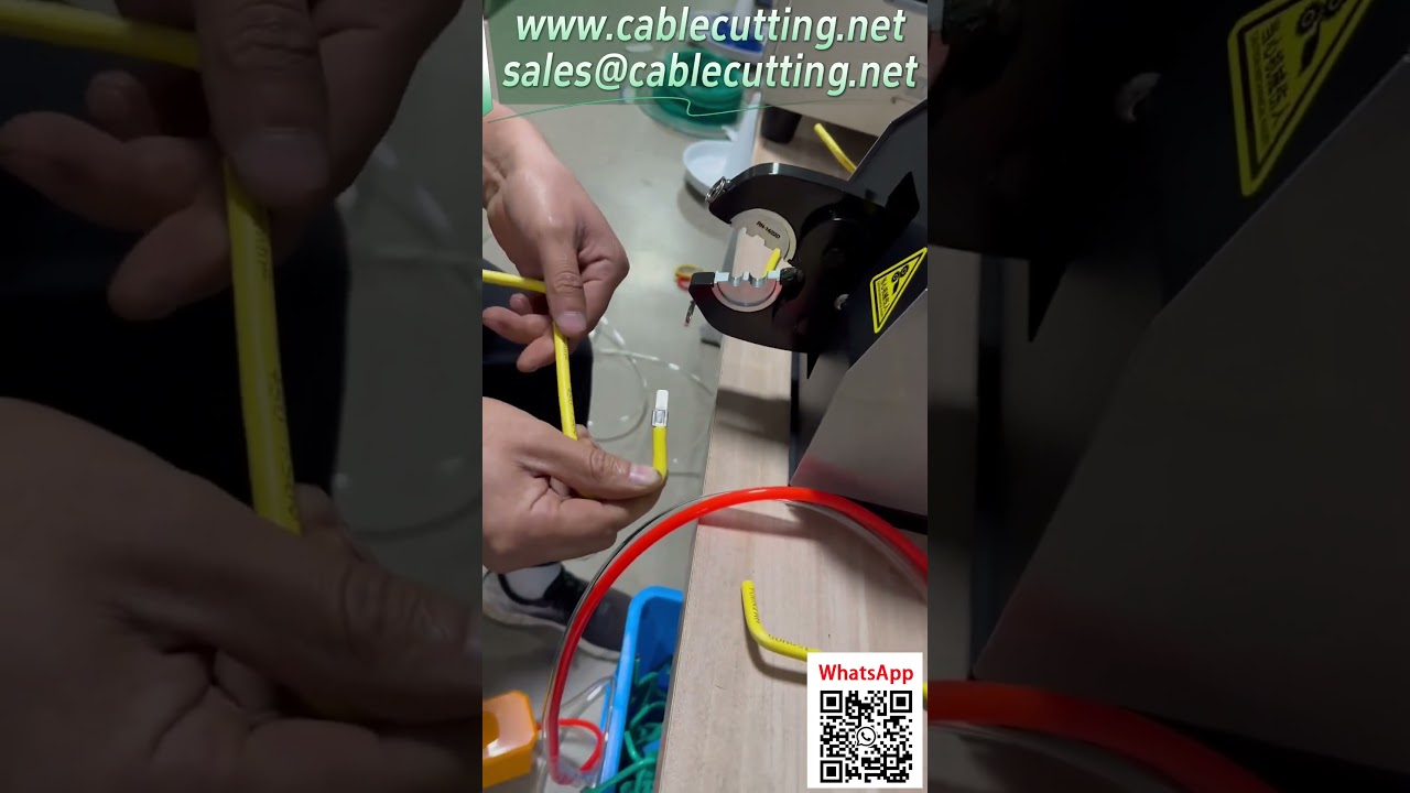 Erős pneumatikus krimpálógép bemutató – akár 300 mm²-es kábelvégekhez