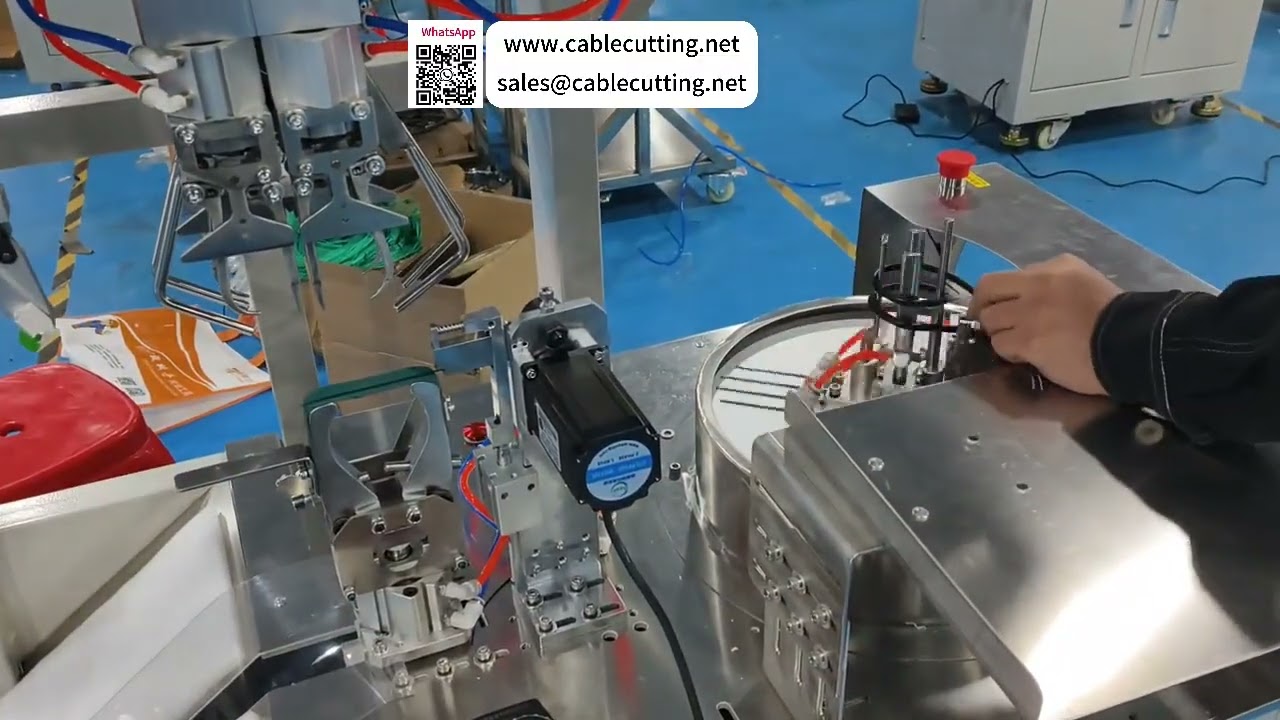 Automata kábelkötegelő gép — nehéz csatlakozós kábelek kötegelése