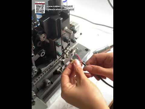 Automatikus egyvezetékes csupaszító- és krimpelőgép egyedi kábelek precíz feldolgozásához